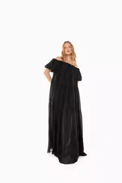 Vestido Longo Babados Celina Louisa - comprar online
