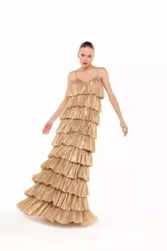 Vestido Longo Babado Virginia ByLouisa - comprar online
