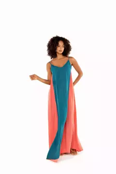 Vestido Longo Bicolor Ibiza Louisa na internet