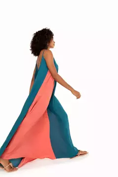 Vestido Longo Bicolor Ibiza Louisa - comprar online