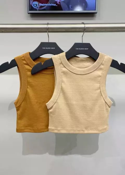 Blusa Cropped Ribana Cassia