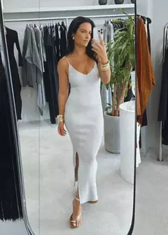 Vestido Longo Tricot Lurex Sandy Verão - The Blend Shop
