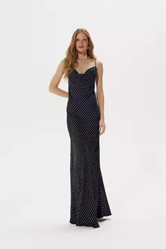 Vestido Longo Listrado Celine Louisa