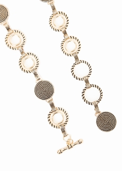Cinto Corrente Medalhas Circulos - The Blend Shop