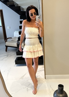 Blusa Cropped Tomara que Caia Lastex Ursula - The Blend Shop