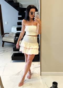 Blusa Cropped Tomara que Caia Lastex Ursula na internet