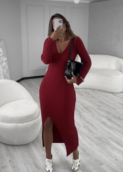 Vestido Midi Tricot Poliana - loja online