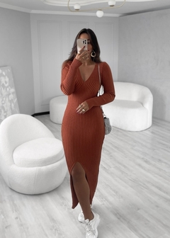 Vestido Midi Tricot Poliana - loja online
