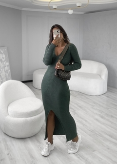 Vestido Midi Tricot Poliana na internet