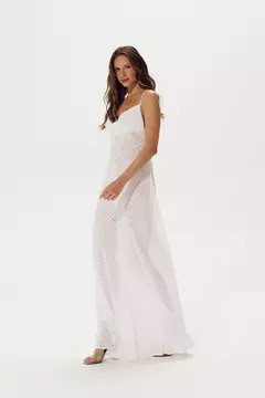 Vestido Longo Xadrez Martha ByLouisa - The Blend Shop