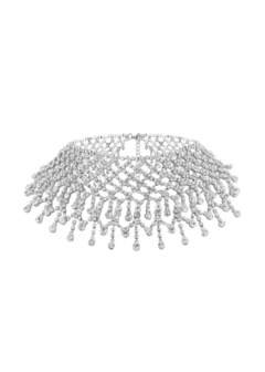 Colar Choker Gargantilha Luxo Strass - comprar online