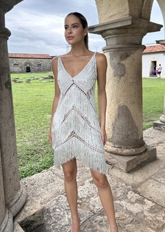 Vestido Curto Croche Saint Tropez Aghata Orfano – Feito à Mão com Elegância e Sofisticação