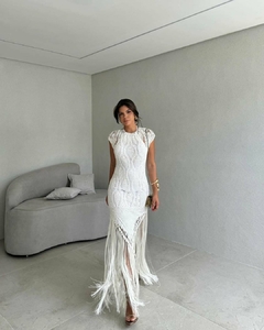 Vestido Longo Croche Grecia Aghata Orfano - loja online