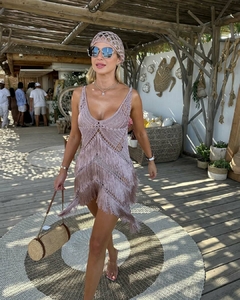 Vestido Curto Croche Saint Tropez Aghata Orfano – Feito à Mão com Elegância e Sofisticação