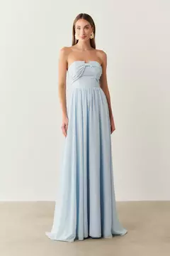 Vestido Longo Tomara que Caia detalhe Laço - comprar online
