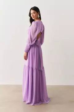 Vestido Longo Manga Bufante Belize - loja online