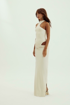Vestido Longo Cintura Drapeada Seraphine Oasis - The Blend Shop