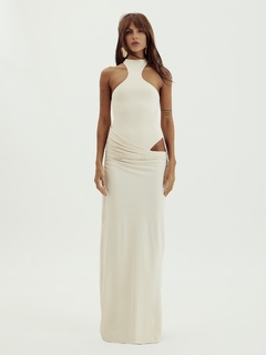 Vestido Longo Cintura Drapeada Seraphine Oasis na internet
