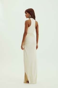 Vestido Longo Cintura Drapeada Seraphine Oasis - loja online