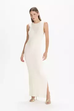 Vestido Midi Tricot Evase Martina