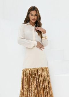 Camisa Crepe Manga Longa Bardoh - loja online