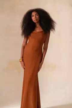 Vestido Longo Tricot Tulum Lago - comprar online