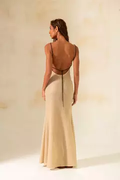 Vestido Longo Tricot Tulum Lago na internet