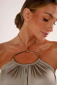 Vestido Longo Frente Única Croacia Lago - comprar online