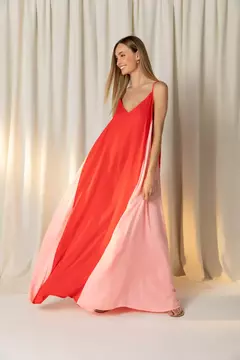 Vestido Longo Bicolor Ibiza Louisa - loja online