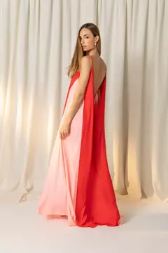 Vestido Longo Bicolor Ibiza Louisa