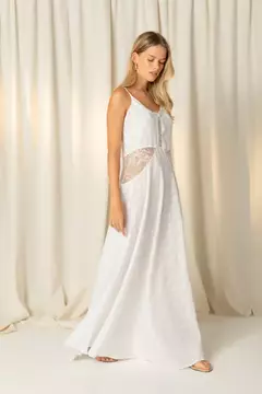 Vestido Longo Saída de Praia Transparente Nice Louisa - loja online