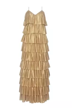 Vestido Longo Babado Virginia ByLouisa - The Blend Shop