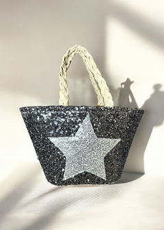Bolsa Palha Bordada Paete Estrela Gabi - comprar online