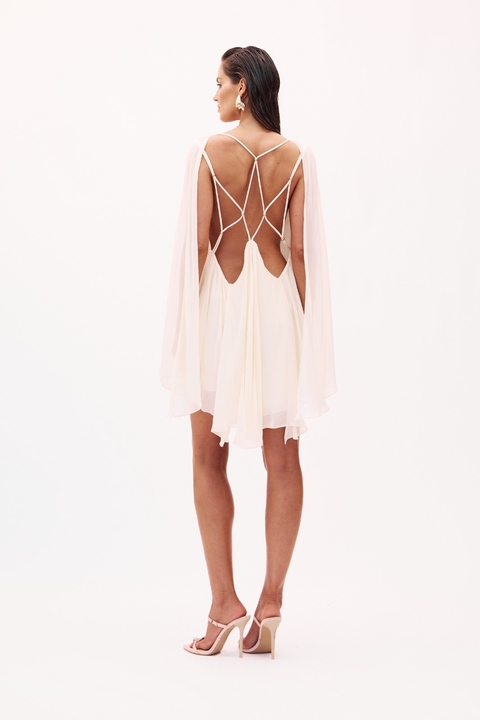 Vestido Decote V Mangas Fluidas Bruna Oasis Resortwear - comprar online