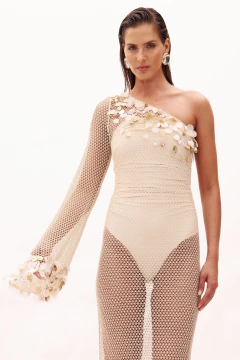 Vestido Longo Ombro Unico com Body Aurora Oasis Resortwear - loja online