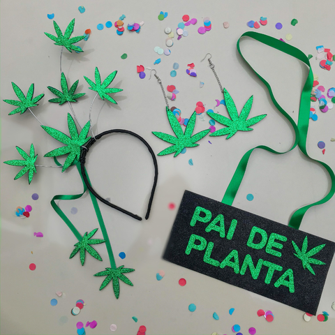 Kit VERDINHA (tiara + plaquinha)