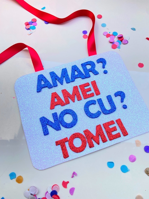 Plaquinha AMAR AMEI