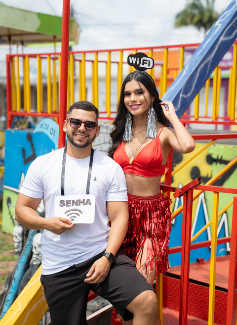 Kit casal WIFI (tiara + plaquinha)