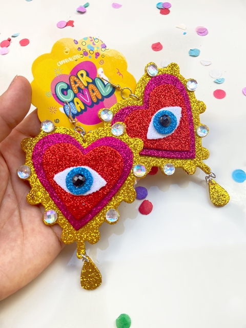 Brincos OLHO GREGO LUXO (par)