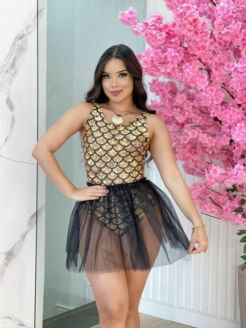 Body SEREIA DOURADO (TAM único adulto) - comprar online