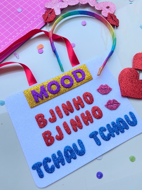 Plaquinha BJINHO TCHAU