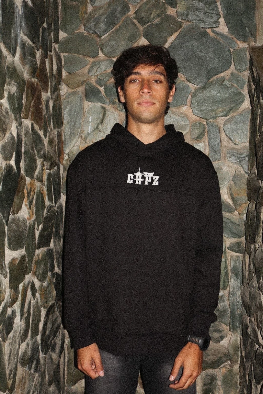 Hoodie Capz Temple Black