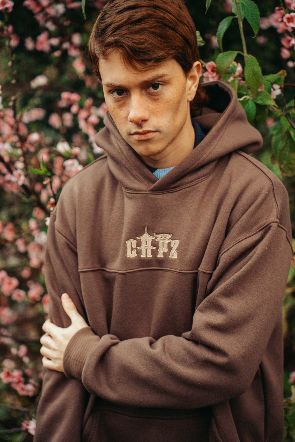 Hoodie Capz Temple Brown