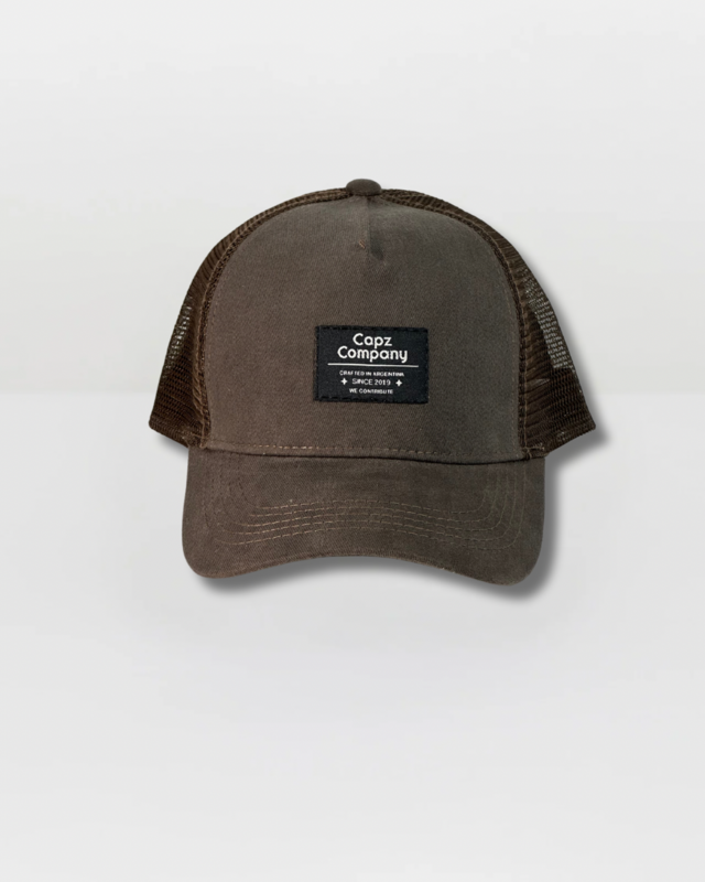 Gorra Capz Company Prelavada Marrón thumbnail 2