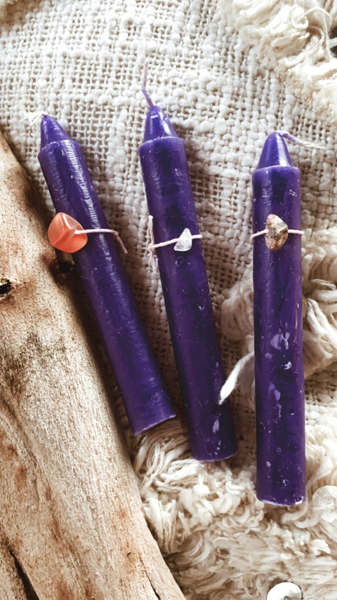 VELA INTENCION VIOLETA- TRANSMUTACION -Corta