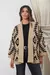 SACO CARDIGAN LENA - BEIGE/NEGRO - comprar online