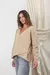 SWEATER CRUZADO MIRNA - BEIGE - tienda online