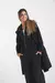 TRENCH MIDI SEMI LARGO - NEGRO en internet