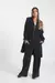 TRENCH MIDI SEMI LARGO - NEGRO - comprar online