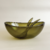 Ensaladera Oval de Acrílico Olive.